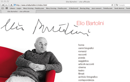 Elio Bartolini, sito web